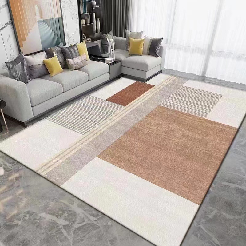 Alfombra de sala de estar 2023 nueva mesa de centro manta sofá desechable dormitorio cama de lujo ligero de alta gama hogar tapete Tianjin