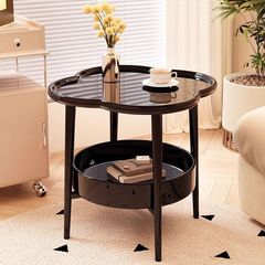 Bedside cabinet minimalist modern bedroom small storage rack home sofa mini side table cabinet movable table