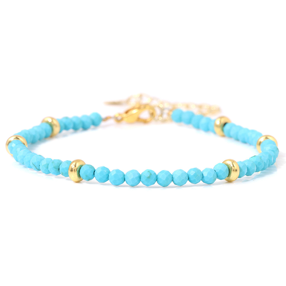 1 Piece Quantity Retro Geometric Natural Stone Wholesale Bracelets