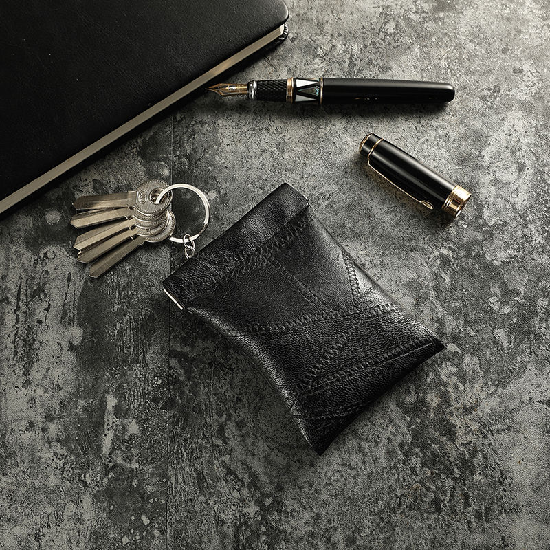 Household Key Bag, Unisex Key Protection, Small Leather Case, Key Chain Storage Coin Purse, Multi-Functional New Style