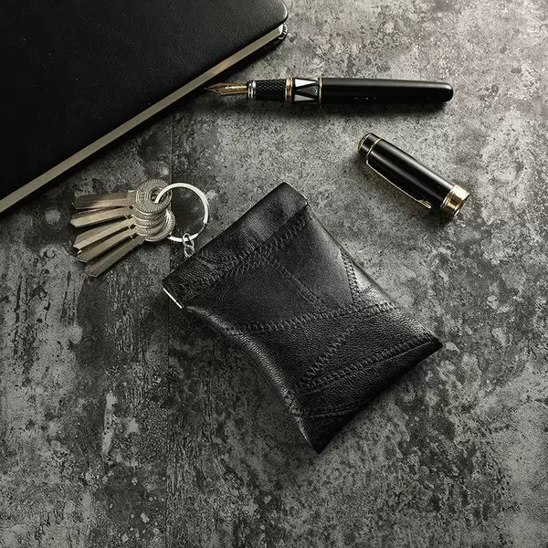 Household Key Bag, Unisex Key Protection, Small Leather Case, Key Chain Storage Coin Purse, Multi-Functional New Style