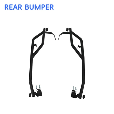 front and rear bumpers, motorcycle – Motorcycle bumper - black-carbon-steel-rear-bumper