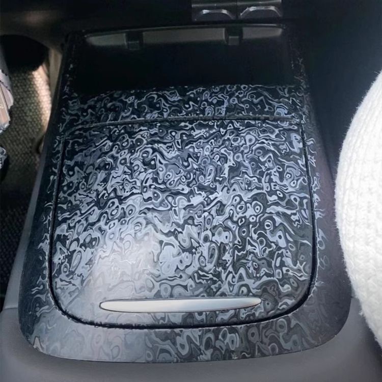 Car Pet Electroplated Color-Changing Film for Body Decoration and Interior Modification, Metaverse Ghost Matte Black Car Color-Changing Film
