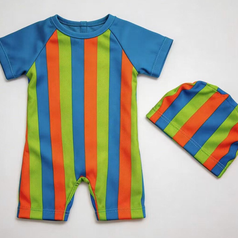 18inch Toy Doll Swimsuit Set Striped One-Piece Swimsuit Doll Swimsuit Swim Cap Sun Protection Quick-Drying Cute 18inch Toy Doll Swimsuit Set Striped One-Piece Swimsuit Doll Swimsuit Swim Cap Sun Protection Quick-Drying Cute