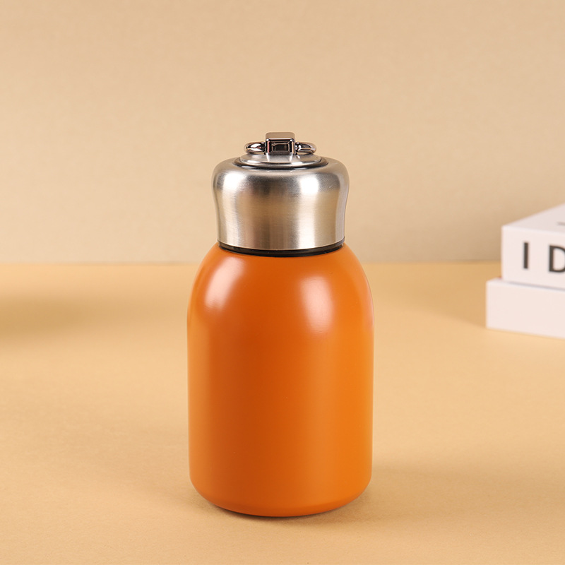 304 acero inoxidable gorda pequeña taza de aislamiento térmico logotipo personalizado taza de bolsillo de estómago para hombres y mujeres portátiles al aire libre taza de agua