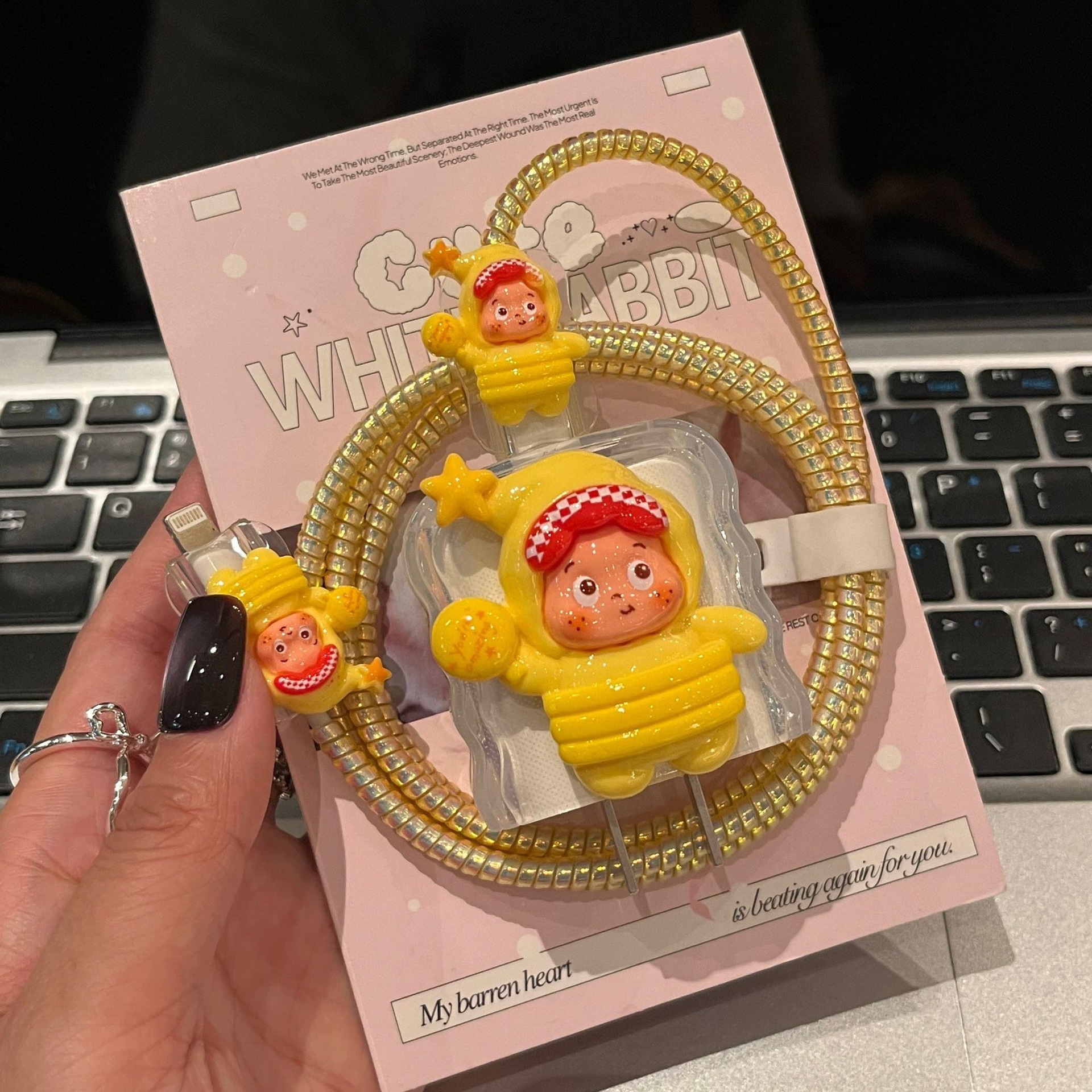 Aplicable a Apple 17 iPhone 16 Promax 15 Capa de protección de cable de datos de teléfono celular anti-caída anti-rotura cargador rápido