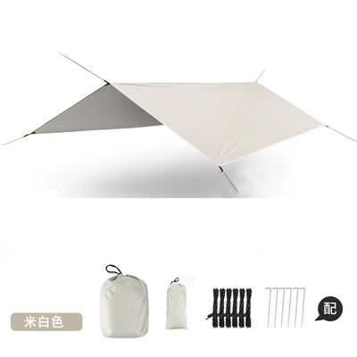 mat rainproof tent factory – Avtomobil yan çətirləri - off-white-silver-coated-290290cm