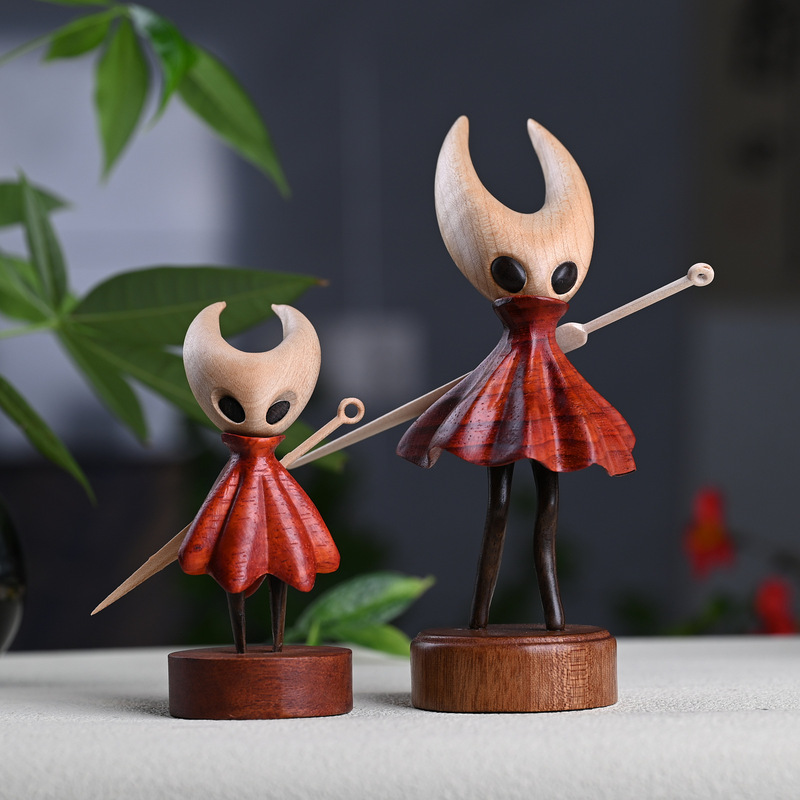 Factory Direct Supply Creative Light Luxury Solid Wood Large and Small Totoro Wooden Windmill Stress Relief Crafts Home Decoration Gifts Wholesale