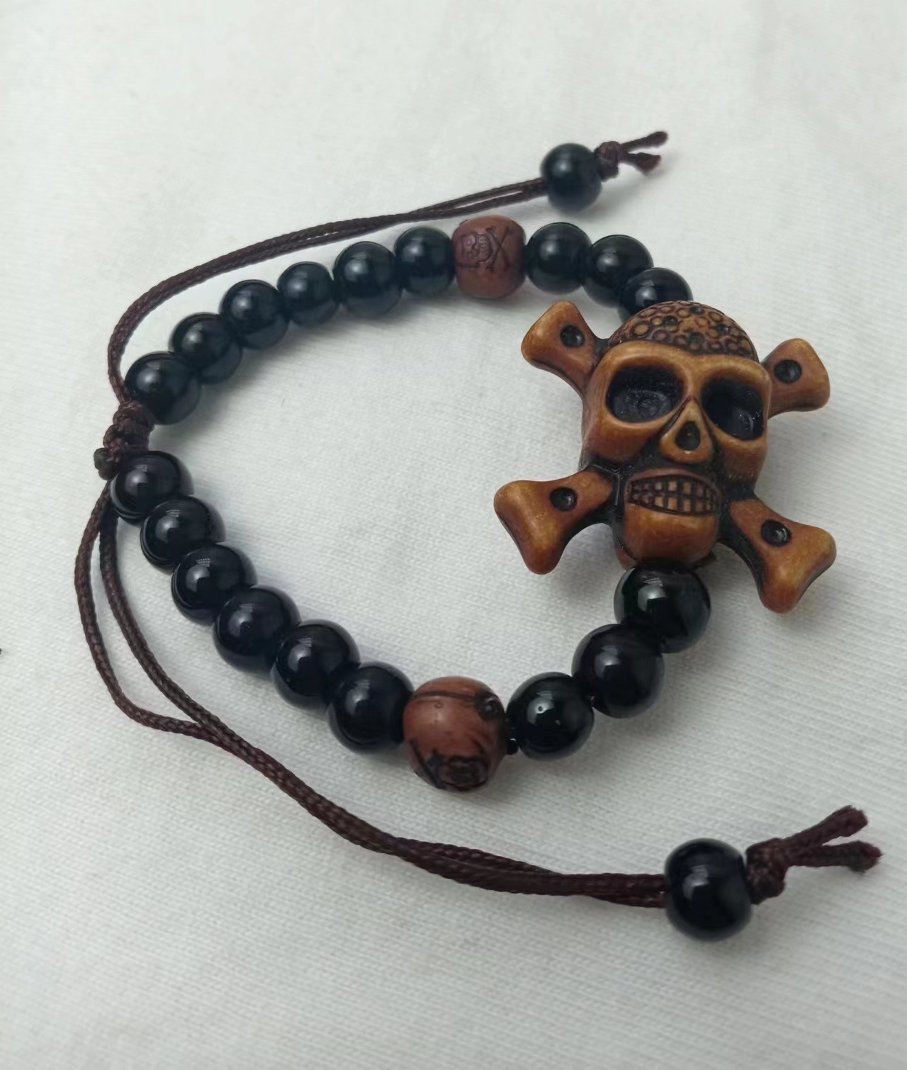 Heißer Verkauf Halloween Party Handarbeit Gewebt Kürbis Neue Schädel Halloween Armband, Halloween Geschenk_voghion.com