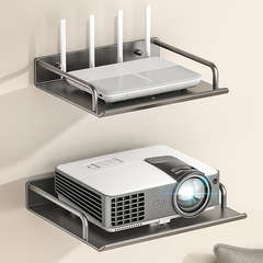 穴を開けないプロジェクターのスタンドの上の壁の棚の壁掛けのルータの棚のテレビのセットトップボックスは棚を支えます。