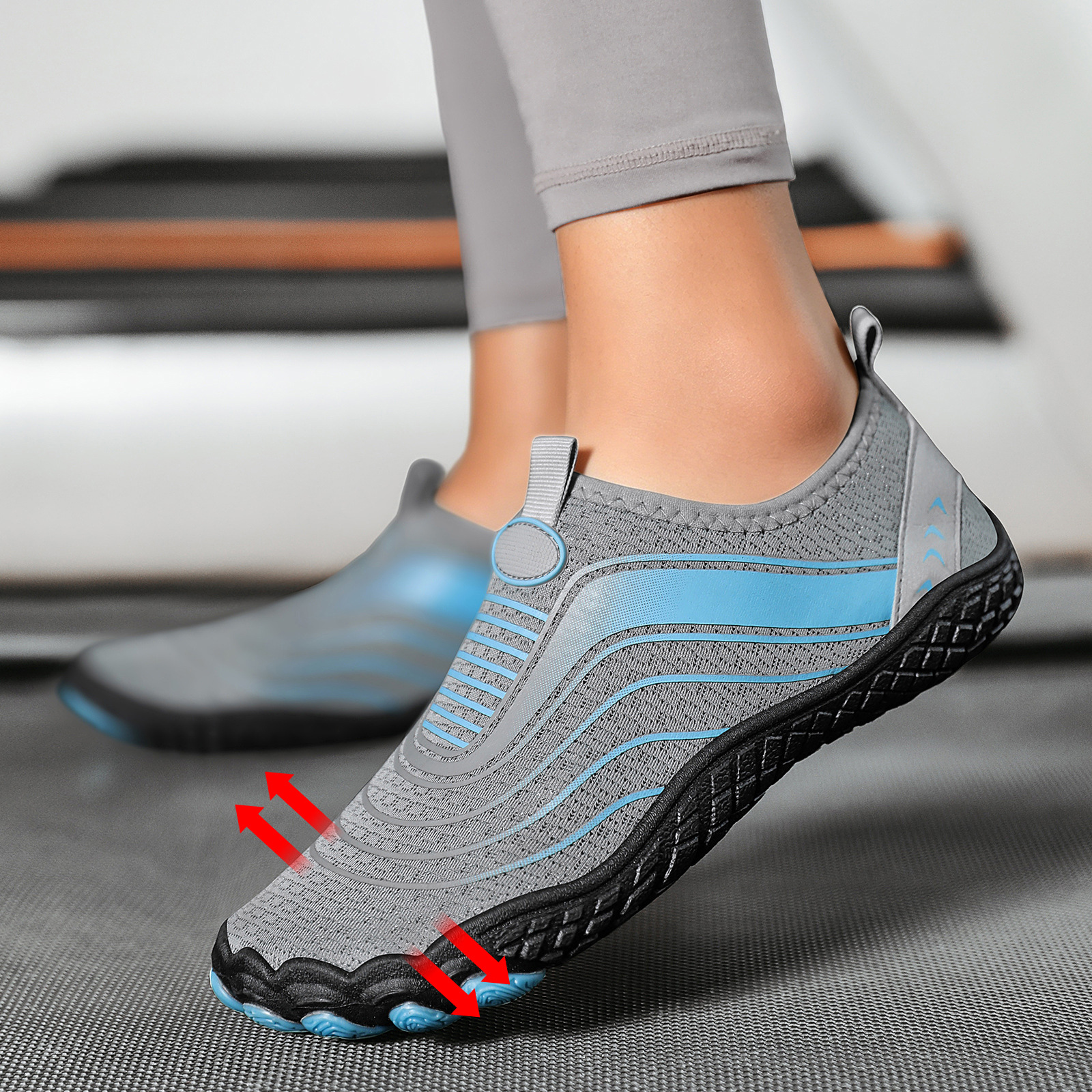 Verano nueva pareja de zapatos de retroceso de arroyo, zapatos deportivos de interior, zapatos de nadador de secado rápido, zapatos de nadar, zapatos de nadar al aire libre