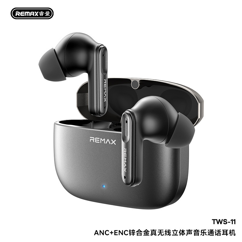 Remax锌合金金属蓝牙耳机ANC+ENC降噪音乐通话耳机入耳式无线耳机|undefined