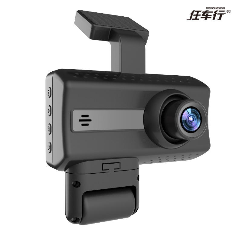 DVR (dash cam) para automóvil de 3 pulgadas, HD, visión nocturna, grabación delantera/trasera e interior, doble grabación, transfronterizo.