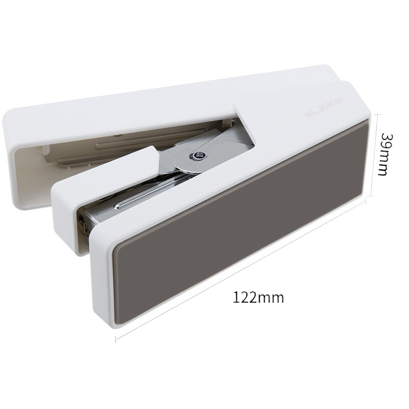 Deli NS081 grapadora de ahorro de mano de obra estudiante máquina de encuadernación grapadora de aprendizaje suministros de papelería de oficina