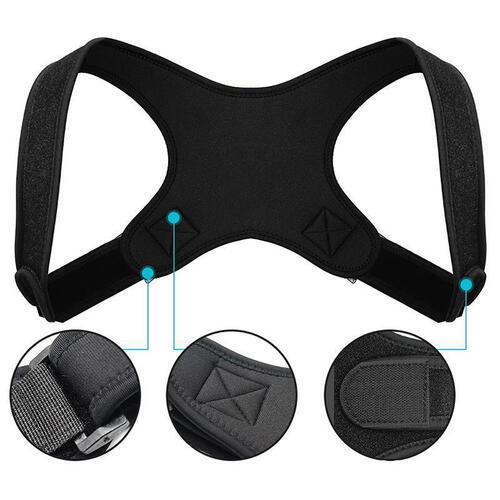Adult Posture Corrector with Adjustable Straps, Back-Correcting Band for Men and Women, Postpartum Chest Expansion