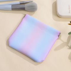 跨境彈片印花化妝包便攜口紅收納袋隨身迷你包包小包自動閉合