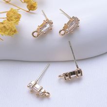 S925���y�14k����ɫ�����ʯ���ζ��diy���Ʒ���������l
