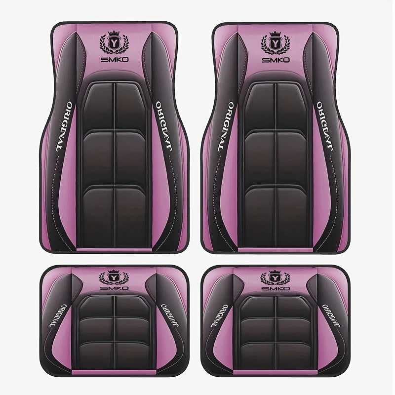 TEMU retro estilo nórdico alfombra de pie de coche alfombra de cuatro piezas tapete resistente a las manchas almohadilla de pie Amazon TEMU al por mayor