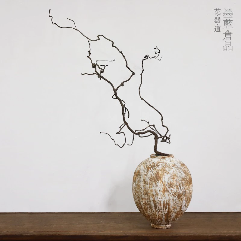 Керамическая ваза ручной работы большая B & B гостиничная гостиная Настольная Цветочная композиция сосуд бесшумный стиль украшение художественная керамика банка