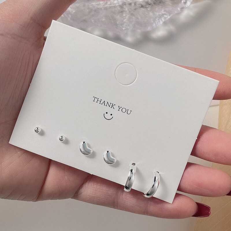 女性用コンパクトミニインズピアス S925 シルバー針 1週間ピアス 7点セット 爽やかで甘い組み合わせ|undefined