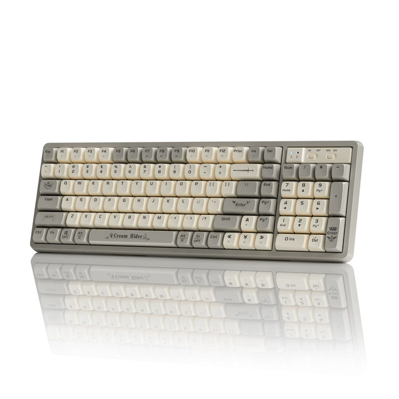 Langtu XK102 three-mode Bluetooth wireless mechanical keyboard wired desktop notebook e-sports game red axis keyboard