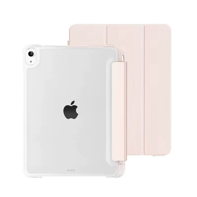 Совместимый с новым 2024 ipadair6 защитный кейс pro11-дюймов трехсегментный прозрачный держатель ручки MINI6 противоударная подушка