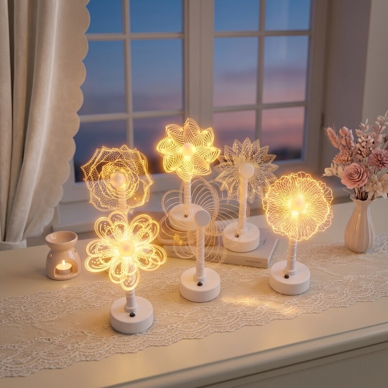 Acrylic Night Light, Creative Gift, Ambient Light, Small Table Lamp, Night Light, Bedroom Bedside Table Decoration Acrylic Night Light, Creative Gift, Ambient Light, Small Table Lamp, Night Light, Bedroom Bedside Table Decoration