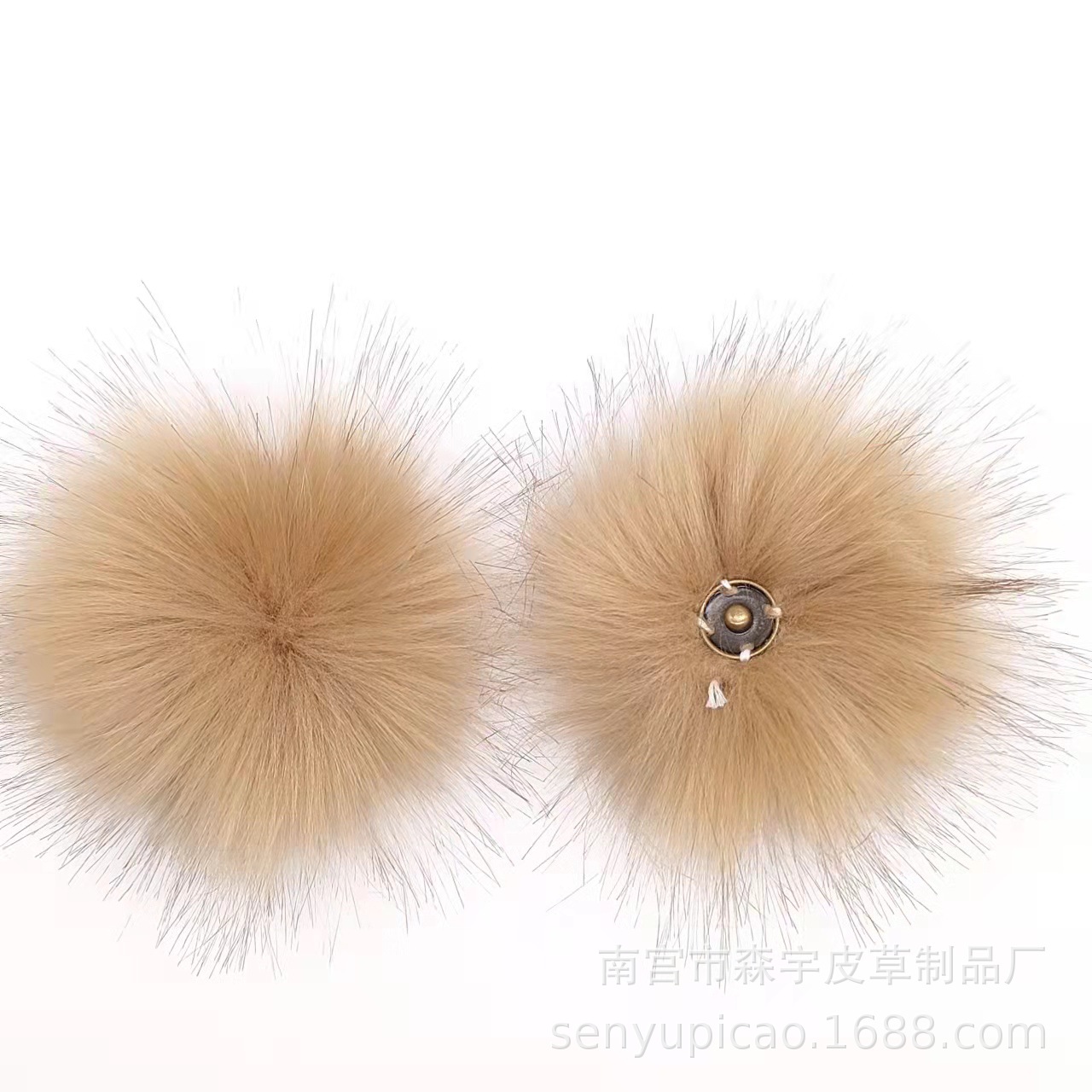 Bola de piel de zorro Bola de piel artificial imitación zorro mapache Bola de piel ropa zapatos y sombreros Accesorios de bola de piel fábrica al por mayor