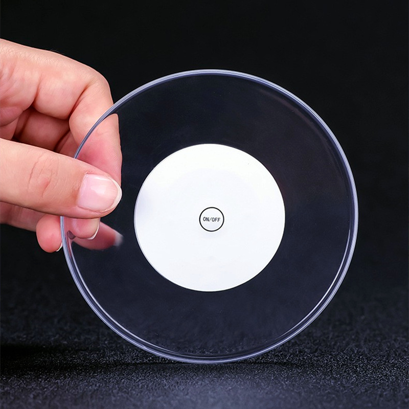 La FÁBRICA DE Shenzhen produce acrílico colorido luminoso Barra de montaña transparente ronda flash LED colorido luz de la montaña