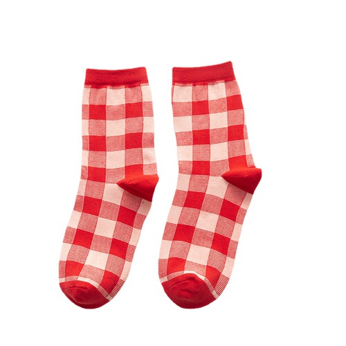 Zodiac Year Socks Women's Mid-Tube Socks Cotton Red Socks Autumn and Winter Ins Trendy Year of the Ox Ox Couple Big Red Socks