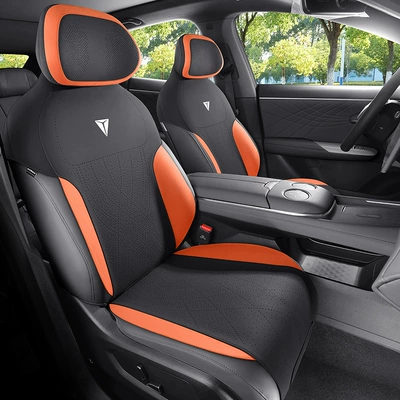 seasons suitable seat cover, Modelə uyğun (Original) oturacaq örtükləri - black-orange-standard-edition-five-seater-special-dark-blue-s07-all-inclusive-front-of-the-back