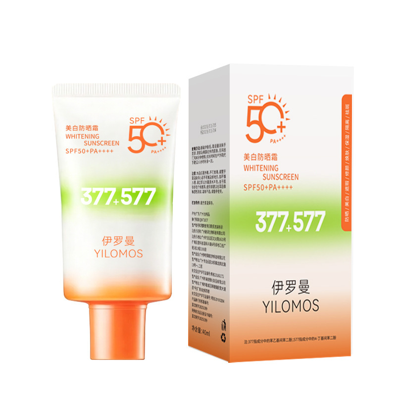 Iroman 377 blanqueamiento protector solar impermeable UV blanqueamiento facial protector solar aislante fabricantes de protector solar