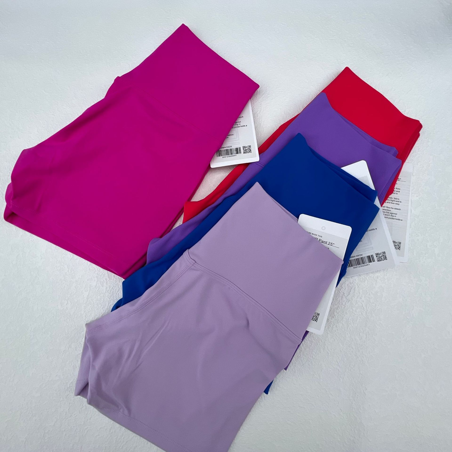 Pantalones cortos de yoga de cadera de melocotón de cintura alta sexy de verano para mujer lulu