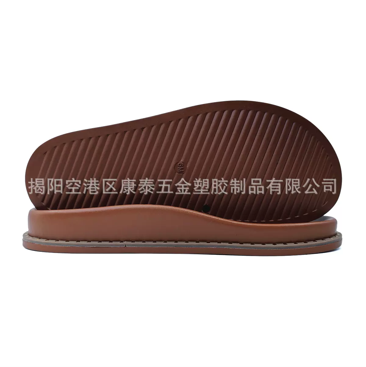 揭阳迪达吹气鞋底休闲百搭围沿条仿真皮纹外贸凉鞋拖鞋全套大底