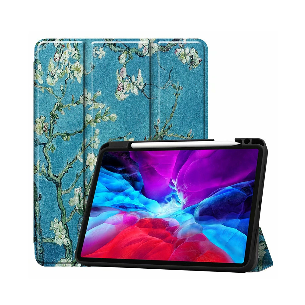 Подходящий для ipad pro11/12.9 дюймов TPU кожаный чехол с отделением для стилуса и чехол для iPad 10.2 дюймов Custer защитный