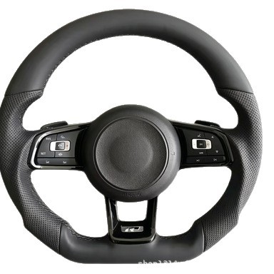 Suitable for factory-direct supply of cross-border steering wheels, flat-bottomed and perforated, compatible with the pure frame of the Golf and Magotan
