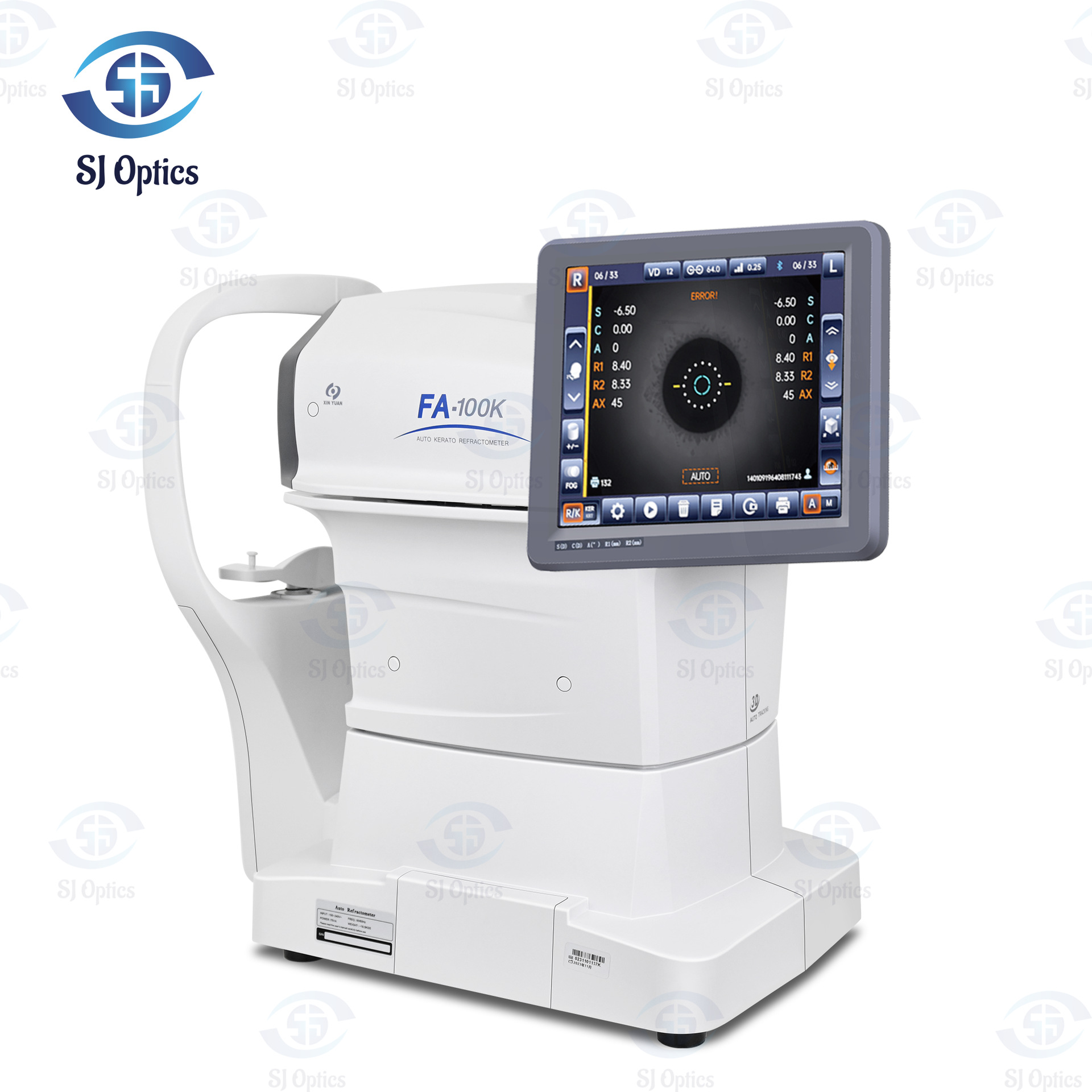 FA-100K nuevo equipo de óptica multifuncional, instrumento, detector óptico, optometrómetro de gafas de computadora totalmente automático