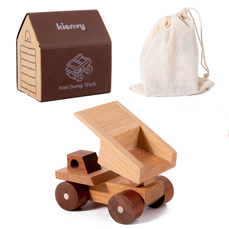 子供のブナ材エンジニアリング車両装飾装飾品木製ビルディングブロック幼稚園早期教育教育無垢材のおもちゃ誕生日ギフト|undefined
