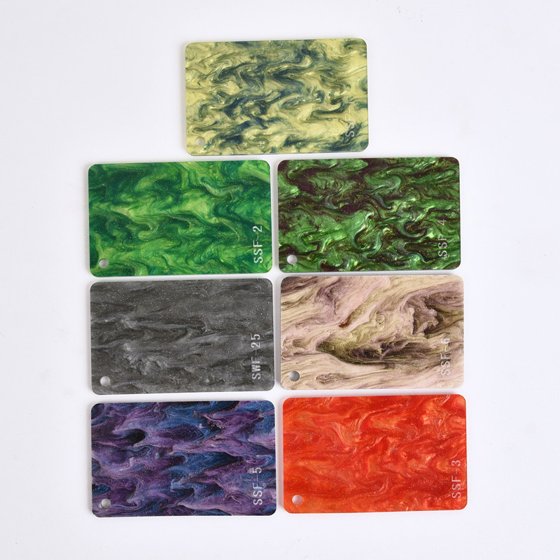 炫彩星空压克力板 日韩贝壳纹亚克力pmma板 相框耳机钥匙扣批发