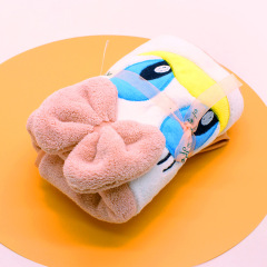 韓國 阿里郎毛巾美美鴨卡通擦臉巾可愛粉色吸水毛巾加厚 A22277