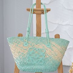 Single-shoulder grass woven bag 2023 new summer Luo Jia grass bag woven bag beach vacation sand bag women's bag wholesale