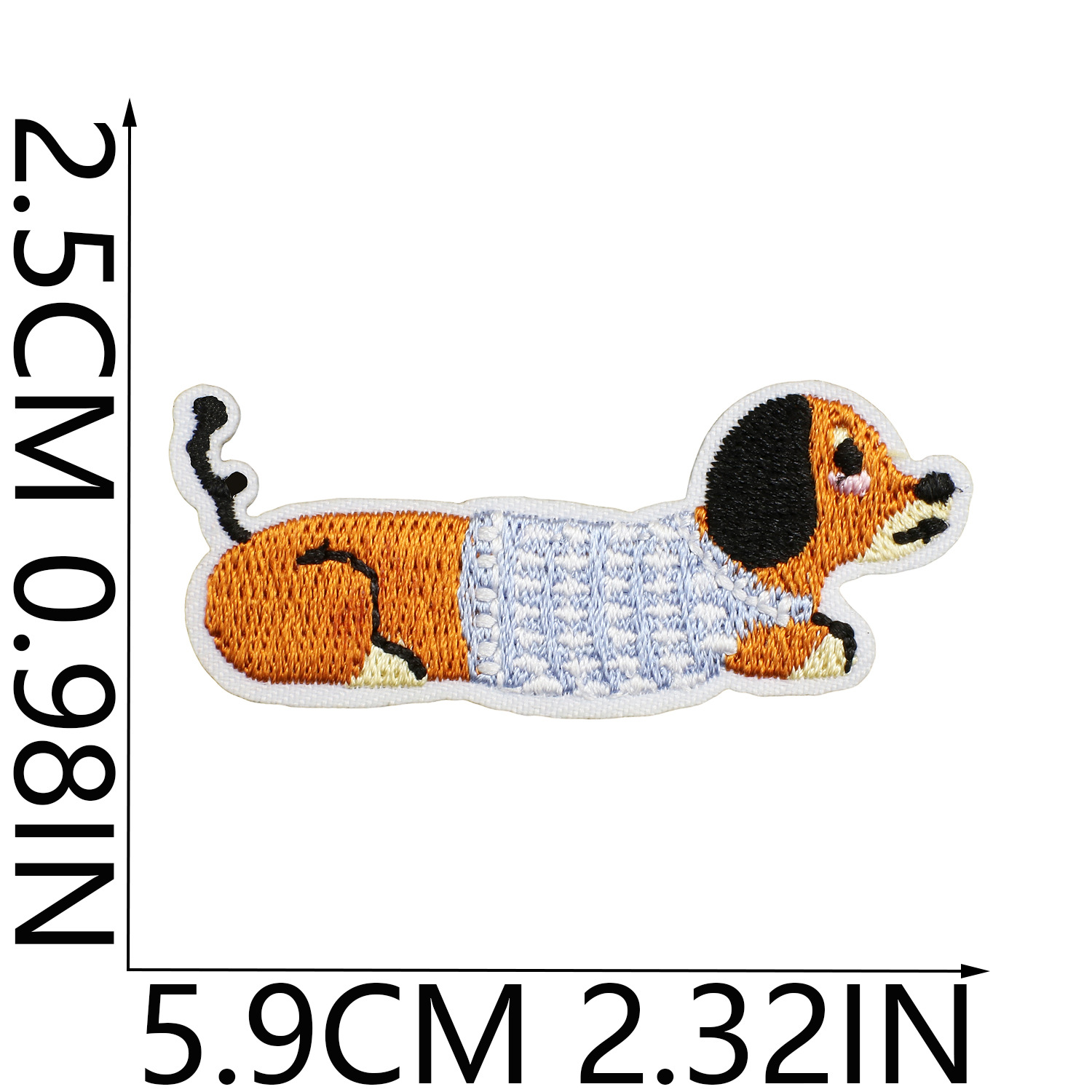3g Weight Clothing Sticker Patches Classification 1 Piece Quantity Dacron thread Material Dog Pattern Casual, Elegant, Cute Style Embroidery Craft 1 Piece Casual Elegant Cute Dog Dacron Thread Clothing Sticker Patches 3