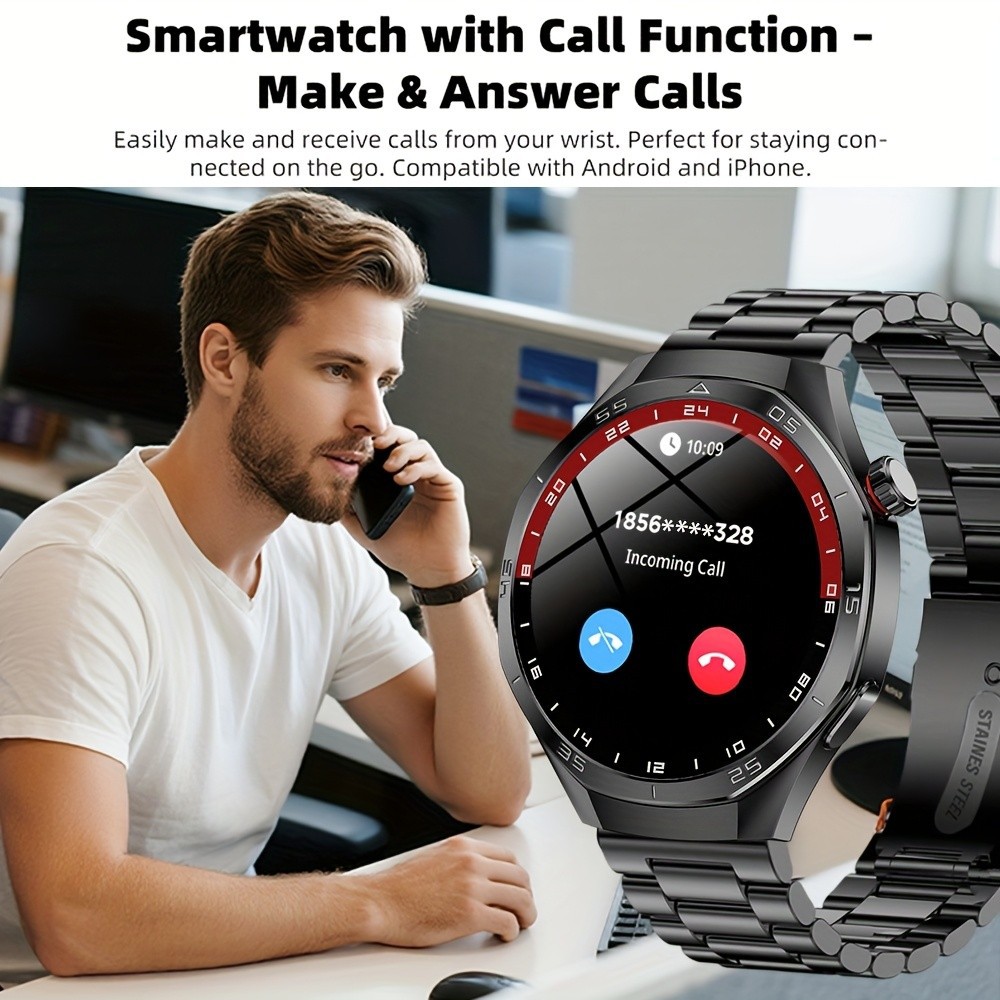 Montre connectée gt5 pro avec cardiofréquencemètre et bluetooth_voghion.com