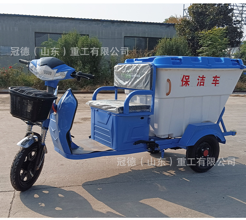Electric Garbage Truck, Sanitation Truck, Tricycle, Hydraulic Self-Loading, Self-Dumping, Bucket Transfer and Transportation Community