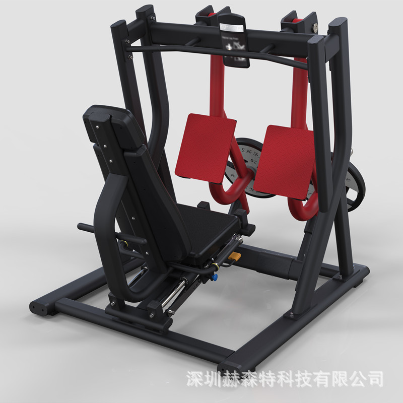 フィットネス器材メーカーの上斜め胸挟み器は、分動式のメンテナンスフリーの座り方をしています。|undefined
