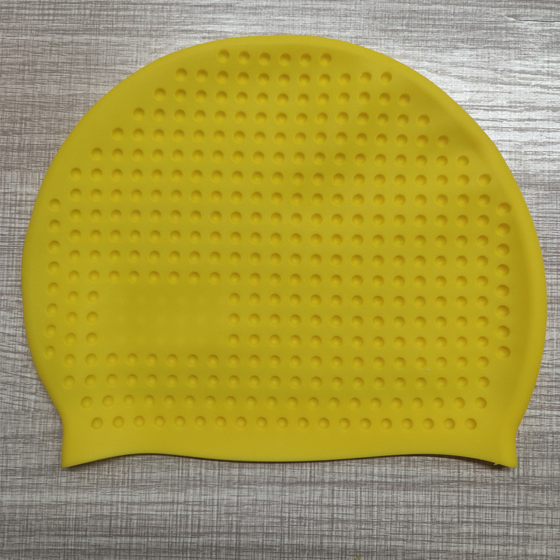 Gorro de baño de silicona grande, gorro de burbuja de partículas, hombres y mujeres, y niños, general, grueso, súper elástico, cabeza impermeable, venta directa de fábrica