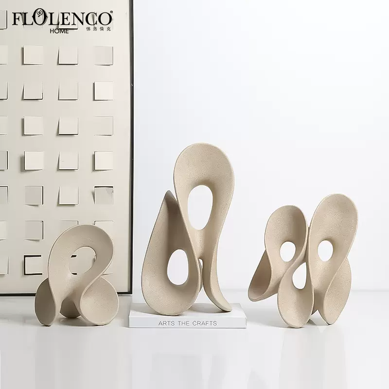 意式极简抽象艺术梦境之门树脂摆件办公室酒店玄关创意工艺品装饰