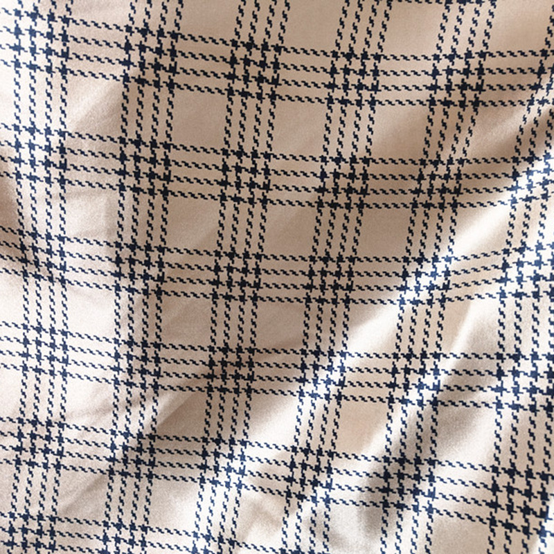 Tejido de impresión de celosía vestido bufandas de seda joyas toque de cabeza satin tela textil multicolor image 8