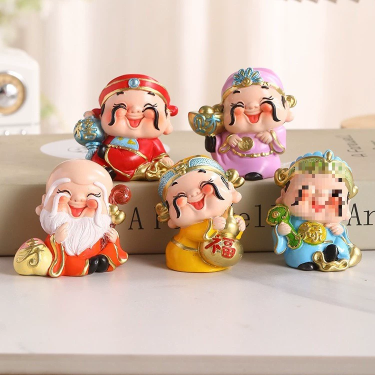 Счастливое пять благословений бога богатства