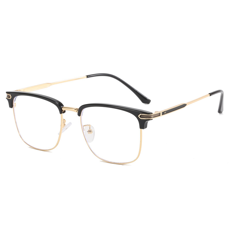 New Eyebrow Frame Glasses for Large Faces, Large Size Business Casual Comfortable Eyeglass Frames Wholesale, Blue Light Blocking for Men New Eyebrow Frame Glasses for Large Faces, Large Size Business Casual Comfortable Eyeglass Frames Wholesale, Blue Light Blocking for Men